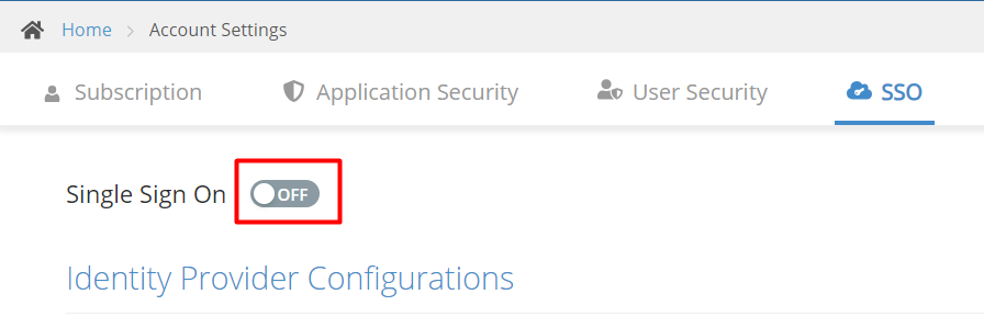 IdP listing screenshot